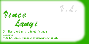 vince lanyi business card