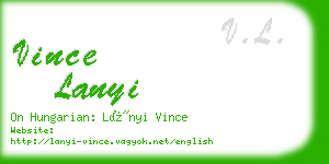 vince lanyi business card